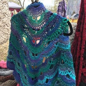 Hand crochet wrap